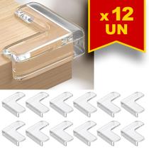 Kit 12 Protetores de Quina Cantos Mesa Bebê Vidro Kit 12 Protetores de Quina Cantos Mesa Bebê Vidro