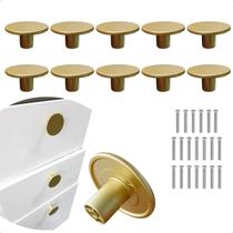 Kit 12 Puxador de GavetaS Guarda Roupa Portas Armários Cômodas Dourado Metal Kit 12 Puxador de GavetaS Guarda Roupa Portas Armários Cômodas Dourado Metal