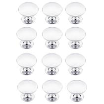 Kit 12 Puxador Ponto 31mm Cromado Para Gaveta