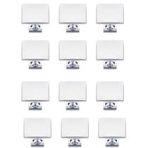 Kit 12 Puxador Ponto Quadrado 30x23mm Cromado Para Gaveta Kit 12 Puxador Ponto Quadrado 30x23mm Cromado Para Gaveta