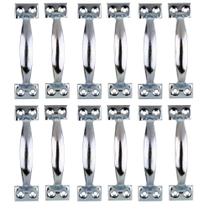 Kit 12 Puxadores De Alumínio Armarios Portas 4 Polegadas Moderno E Resistente