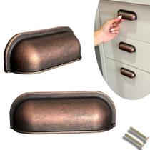 Kit 12 Puxadores Modelo Concha Quadrado Premium 30mm Kit 12 Puxadores Modelo Concha Quadrado Premium 30mm