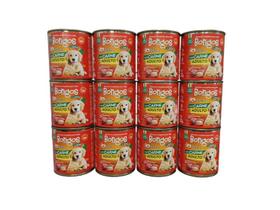 Kit 12 Ração Úmida Pate Lata Caes Adultos Sabor Carne 280g Bongos Kit 12 Ração Úmida Pate Lata Caes Adultos Sabor Carne 280g Bongos