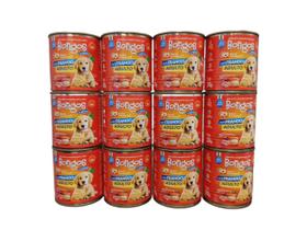 Kit 12 Ração Úmida Pate Lata Caes Adultos Sabor Frango 280g Bongos Kit 12 Ração Úmida Pate Lata Caes Adultos Sabor Frango 280g Bongos