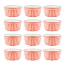 Kit 12 Ramekin 135ml Porcelana Hotel Molhos Petiscos Sobremesas Utensílios