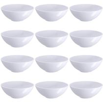 Kit 12 Ramekins 120ml Plástico para Servir Culinária Oriental Redondo Coza Comida Japonesa