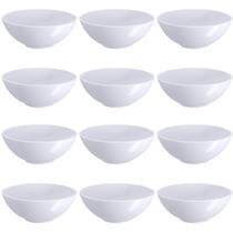 Kit 12 Ramekins 120ml Plástico para Servir Culinária Oriental Redondo Coza Comida Japonesa