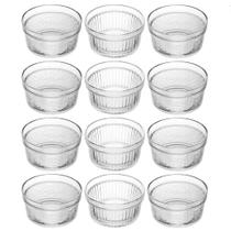 Kit 12 Ramequins De Vidro 200ml Bowl Médio Porta Acompanhamentos Sushi Sobremesas