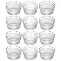 Kit 12 Ramequins De Vidro 200ml Bowl Médio Porta Acompanhamentos Sushi Sobremesas