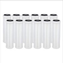 Kit 12 Refil Filtro Agua 9 34 Plissado Lavável Reutilizável