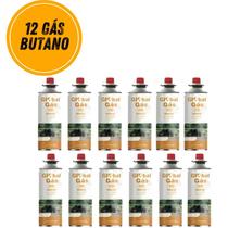 Kit 12 refil gás butano globalmix gt808 227g
