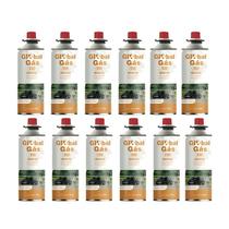 Kit 12 refil gás butano para fogareiro camping e maçarico culinário globalmix 227g solda artesanato