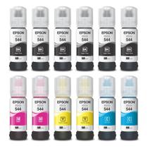 Kit 12 refil original de uso 544 compativel l 3110 l3 210 l3 250 seladas lacradas, produto novo