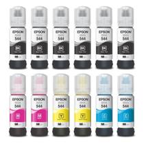 KIT 12 REFIL TINTA ORIGINAL (lacrada) DE USO T544 P/ IMPRESSORAS L3110 L3250 L3150 BMCY KIT 12 REFIL TINTA ORIGINAL (lacrada) DE USO T544 P/ IMPRESSORAS L3110 L3250 L3150 BMCY