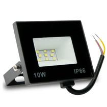 Kit 12 Refletores Led 10w Holofote Branco Branco Frio Bivolt A Prova Dagua