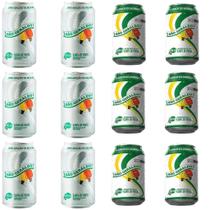 Kit 12 Refrigerante Cajuína São Geraldo Latinha 350 Ml Lata Original ou Zero Açúcar Tradição Nordestina