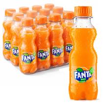 Kit 12 Refrigerante Fanta Laranja PET 200ml Tradicional