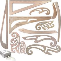 Kit 12 Réguas Corte Costura Francesa Decotes Alfaiate 50 Giz