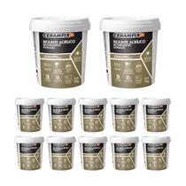 Kit 12 Rejunte Acríl Bicomp. Extraliso Corda-no 1kg Ceramfix