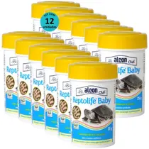Kit 12 reptolife baby 25g ração tartaruga filhote alcon pet