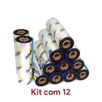 Kit 12 Ribbon 110X74 Cera/Resina Ext VRM-128 - PREMIUM