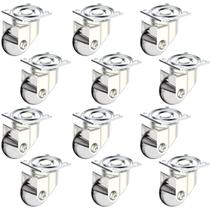 Kit 12 Rodinhas 35mm Gel Chapa/base 4 Furos Rodízio Gc140011