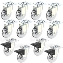 Kit 12 Rodizio Roda 75mm Gel Placa Girat.(4 C/ Freio +8 Sem) Kit 12 Rodizio Roda 75mm Gel Placa Girat.(4 C/ Freio +8 Sem)