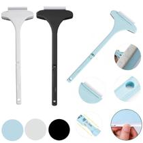 Kit 12 Rodos 2em1 Limpa Vidros Box Banheiro Escova com Cabo