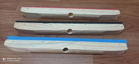 Kit 12 Rodos 40cm Madeira