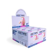 Kit 12 Rolos Agetape Kinesiology Tape - 2,5cm X 5m - Rosa