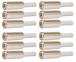 Kit 12 Rolos Fácil Film 12x140m Multiuso Dispafilm Transparente com Cabo Rígido Envolve Protege Conserva Cozinha Alimentos