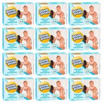 Kit 12 Sabonete Barra Infantil Pom Pom Hidratante 70g Kit 12 Sabonete Barra Infantil Pom Pom Hidratante 70g