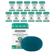 Kit 12 Sabonete em Barra 90g Chá Branco Glicerina Vegetal Óleo de Palma Revigorante Granado