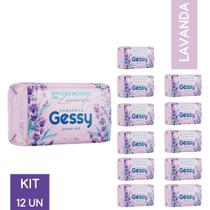 Kit 12 Sabonete em Barra Gessy Bem Estar Relaxante Lavanda 80g