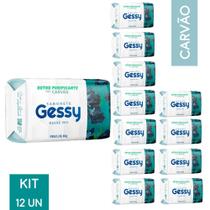 Kit 12 Sabonete em Barra Gessy Detox Purificante com Carvão 80g