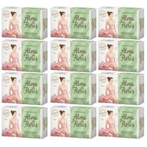 Kit 12 Sabonete Perfumado Alma De Flores Clássico 130G - Memphis