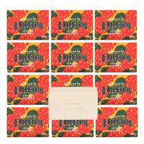 Kit 12 Sabonete Phebo Granado Gerânio Bourbon Glicerina Vegetal Natural em Barra 100g