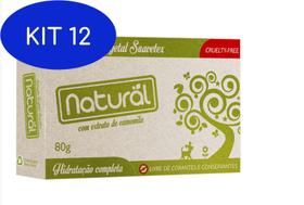 Kit 12 Sabonete Vegetal Natural Suavetex Com Extrato De