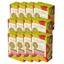 Kit 12 Sabonetes em Barra 100% Vegetais White Tea Ayurvédika Kit 12 Sabonetes em Barra 100% Vegetais White Tea Ayurvédika