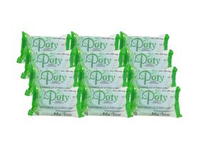 Kit 12 Sabonetes Glicerinados Aloe Vera Poty Cosméticos 90g