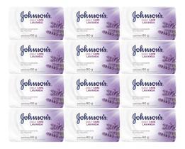 Kit 12 Sabonetes Johnsons Lavanda 80g