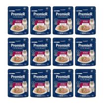 Kit 12 Sachês Premier Gourmet Atum/Arroz Integral Gatos 70g Kit 12 Sachês Premier Gourmet Atum/Arroz Integral Gatos 70g