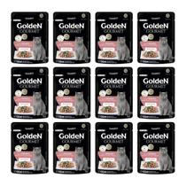 Kit 12 Sachês Ração GoldeN Para Gatos Sabor Frango - 70G