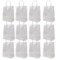 Kit 12 Sacola Transparente C/ Alça Lembrancinha 29,5cmx20cm Kit 12 Sacola Transparente C/ Alça Lembrancinha 29,5cmx20cm