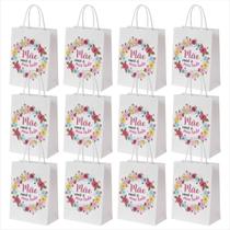 Kit 12 Sacolas De Papel Com Alça Para Presente 15x21cm Dia Das Mães Personalizadas Embalagem Saco Homenagem Brindes Coloridas Para Lembrancinhas Kit 12 Sacolas De Papel Com Alça Para Presente 15x21cm Dia Das Mães Personalizadas Embalagem Saco Homenagem Brindes Coloridas Para Lembrancinhas
