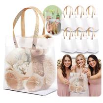 Kit 12 Sacolas Plastica Transparente Para Presente Casamento Kit 12 Sacolas Plastica Transparente Para Presente Casamento