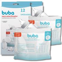 Kit 12 Sacos Esterilizador Mamadeira Reutilizável Microondas Buba Kit 12 Sacos Esterilizador Mamadeira Reutilizável Microondas Buba