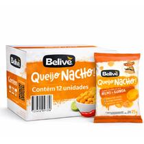 Kit 12 Salgadinho BELIVE s/ Gluten Queijo Nacho 25g Kit 12 Salgadinho BELIVE s/ Gluten Queijo Nacho 25g