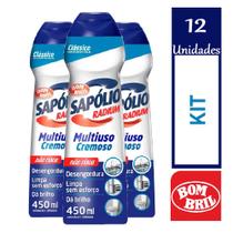 Kit 12 Sapolio Radium Cremoso Clássico Grande 450ml Cada Kit 12 Sapolio Radium Cremoso Clássico Grande 450ml Cada