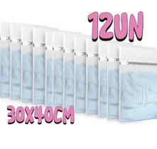 Kit 12 Saquinhos Para Máquina de Lavar Delicadas Intimas Organizador de Roupas 30X40CM Kit 12 Saquinhos Para Máquina de Lavar Delicadas Intimas Organizador de Roupas 30X40CM